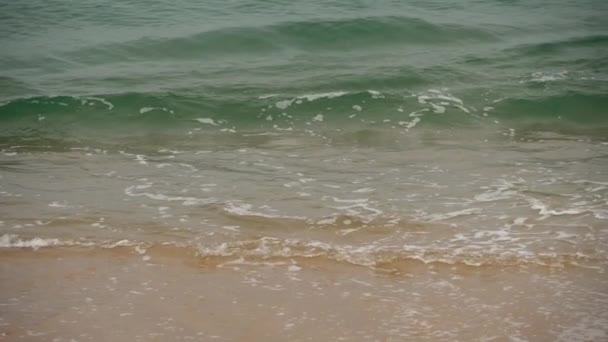 Морская лазурная волна, замедленное движение — стоковое видео