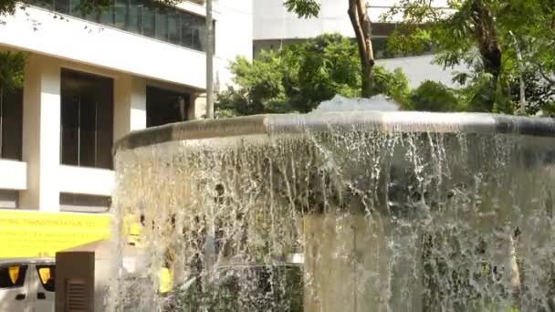 Hotel fontein in Hong Kong — Stockvideo