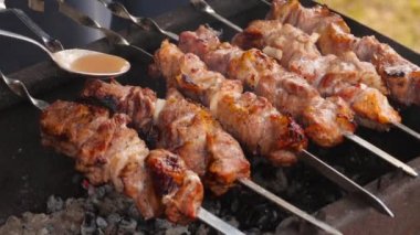 Izgarada ızgara sulu et