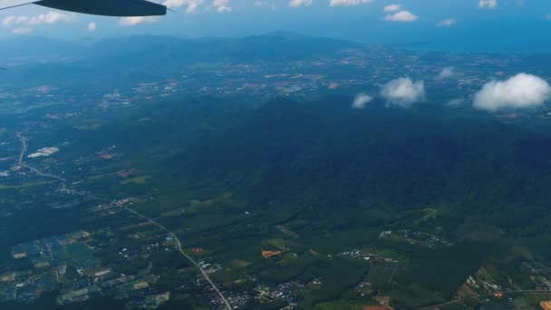 Bela vista da janela do avião — Vídeo de Stock