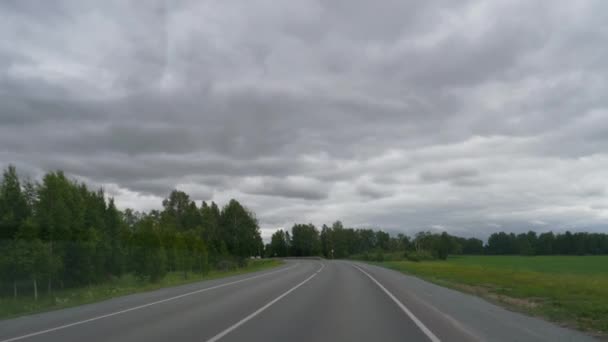 POV driving on the highway — Wideo stockowe