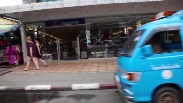 People travel Thailand — стоковое видео