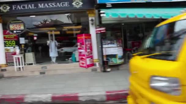 Ulice Tajlandii, podróż samochodem — Wideo stockowe