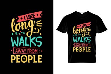 Typography t-shirt tasarım şablonu 