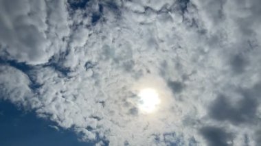 Öğleden sonra gökyüzü, hızlandırılmış zaman