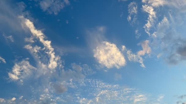 Céu Nuvens Tarde Lapso Tempo — Vídeo de Stock