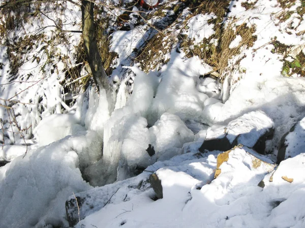 Stoush Congelado Montanhas Inverno — Fotografia de Stock