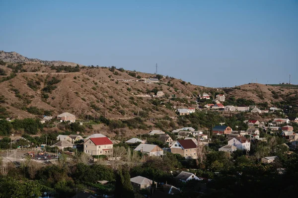 Blick auf den Kurort Morskoje an der Schwarzmeerküste — Stockfoto