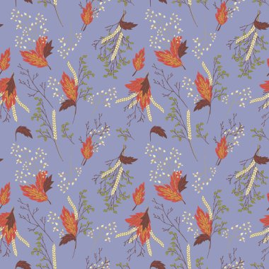 Sonbahar pürüzsüz bir desen bırakır. Bouqu 'nun vektör arkaplan resmi