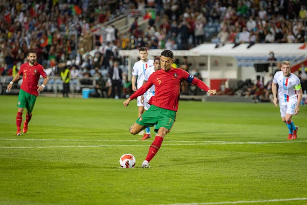 Copa Mundo Qualificações Europeias Qatar 2022 2021 Portugal Luxemburgo Cristiano — Fotografia de Stock