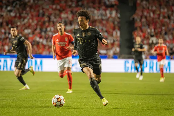 UEFA Şampiyonlar Ligi, 20.10.2021 - SL Benfica - FC Bayern Munchen - Leroy Sane 