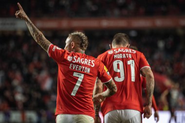 Liga BWIN - SL Benfica - SC Braga - 07.11.21 Everton ve Morato kutlama golü
