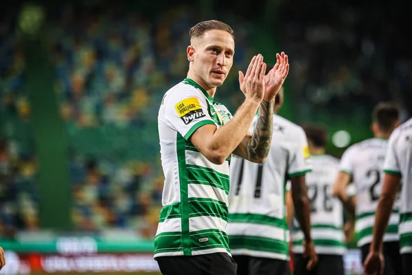 Viktor Gyokeres celebrates after scoring his first goal during Liga  Portugal 23/24 game between Sporting CP and FC Vizela at Estadio Jose  Alvalade Stock Photo - Alamy