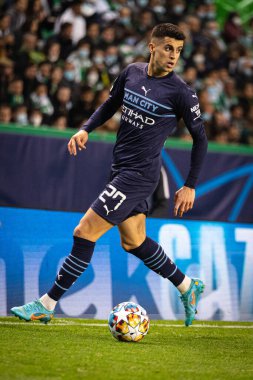 UEFA Şampiyonlar Ligi 16, 15.02.2022 - Estadio Jose Alvalade, Lizbon; Sporting CP - Manchester City FC; Joao Cancelo saldırıları