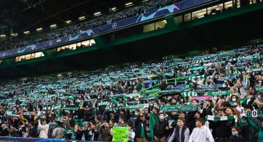 UEFA Şampiyonlar Ligi 16, 15.02.2022 - Estadio Jose Alvalade, Lizbon; Sporting CP - Manchester City FC; Stadyum ve maç öncesi taraftarları