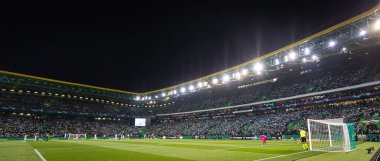 UEFA Şampiyonlar Ligi 16, 15.02.2022 - Estadio Jose Alvalade, Lizbon; Sporting CP - Manchester City FC; Stadyum ve maç öncesi taraftarları