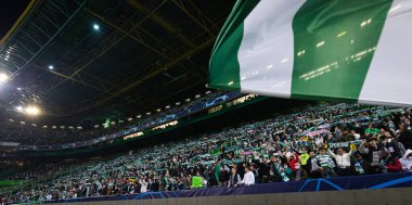UEFA Şampiyonlar Ligi 16, 15.02.2022 - Estadio Jose Alvalade, Lizbon; Sporting CP - Manchester City FC; Stadyum ve maç öncesi taraftarları