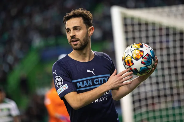 UEFA Şampiyonlar Ligi Turu 16, 15.02.2022 - Estadio Jose Alvalade, Lizbon; Sporting CP - Manchester City FC; Bernardo Silva
