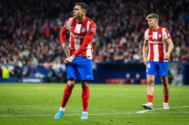 Madrid, İspanya, 23.02.2022, Uefa Şampiyonlar Ligi, Atletico De Madrid ile Manchester United arasındaki ilk raunt 16.