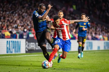 Madrid, İspanya, 23.02.2022, Uefa Şampiyonlar Ligi, Atletico De Madrid ile Manchester United arasındaki ilk raund 16.