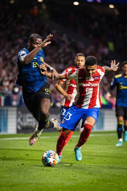 Madrid, İspanya, 23.02.2022, Uefa Şampiyonlar Ligi, Atletico De Madrid ile Manchester United arasındaki ilk raund 16.