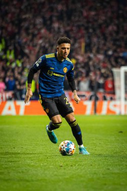 Madrid, İspanya, 23.02.2022, Uefa Şampiyonlar Ligi, Atletico De Madrid ile Manchester United arasındaki ilk raund 16.