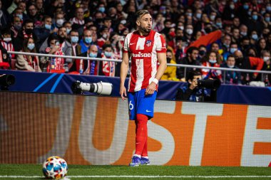 Madrid, İspanya, 23.02.2022, Uefa Şampiyonlar Ligi, Atletico De Madrid ile Manchester United arasındaki ilk raunt 16.