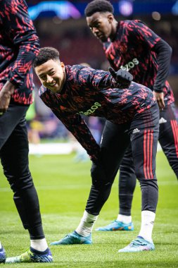 Madrid, İspanya, 23.02.2022, Uefa Şampiyonlar Ligi, Atletico De Madrid ile Manchester United arasındaki 16.