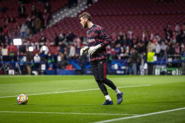 Madrid, İspanya, 23.02.2022, Uefa Şampiyonlar Ligi, Atletico De Madrid ve Manchester United arasında 16.