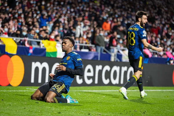 Madrid, İspanya, 23.02.2022, Uefa Şampiyonlar Ligi, Atletico De Madrid ile Manchester United arasındaki 16.