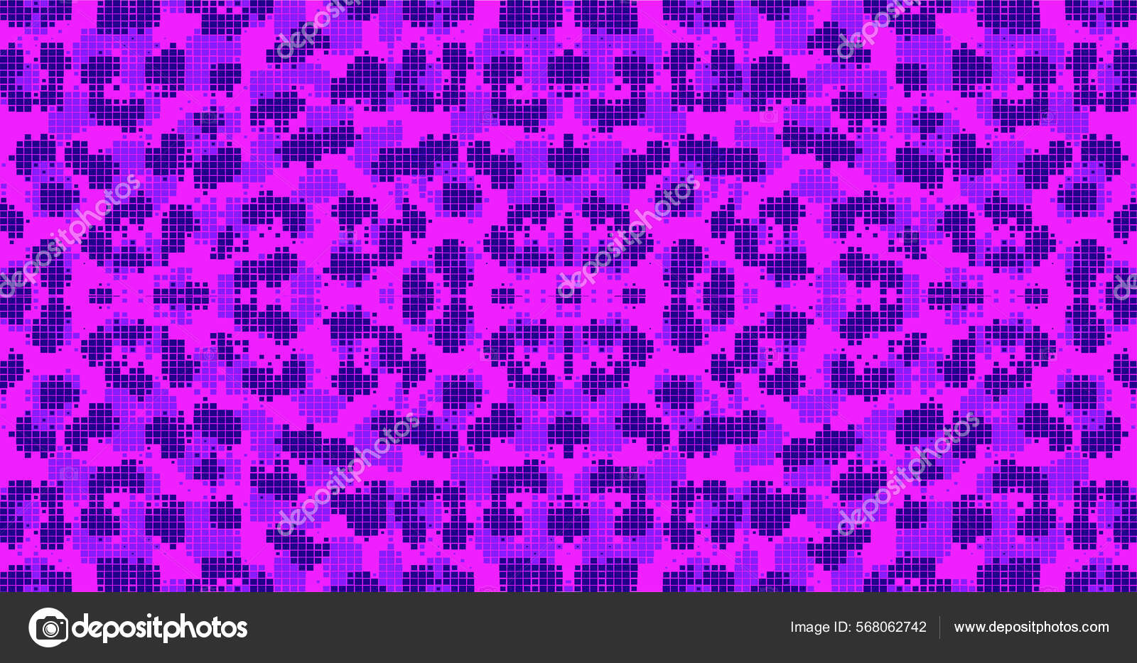 Leopard Pixel Art Style Stains Pattern Design Dotted Vector