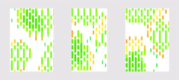 Set Van Gelei Vloeistof Lava Lamp Dynamisch Behang Voor Apparaten — Stockvector