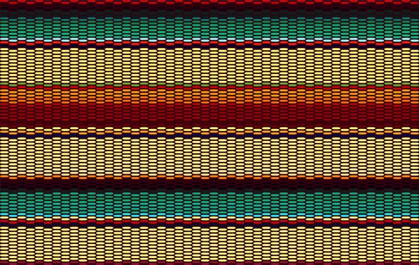水平ブランケットはシームレスベクトルパターンを縞模様します メキシコの民族服のパターン — ストックベクタ