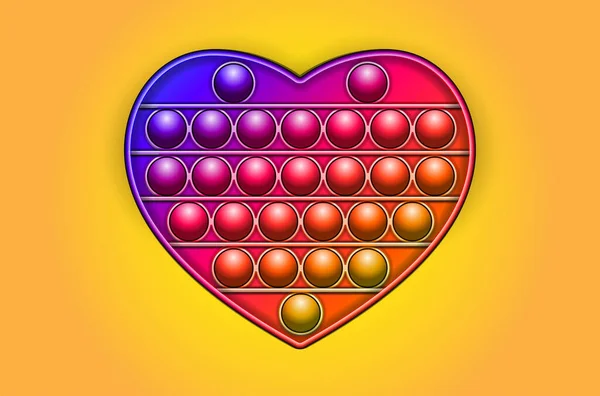 Gökkuşağı Moda Pop boş bir arka planda hareketli oyuncak. Vektör