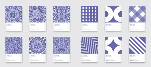 Moda Çok Peri Rengi Minimum Grafikleri. Dikey Moda Özet Kağıtları Ayarlandı