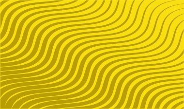 Sarı ve Gri Renkli Çizgili Arka plan. Vektör İllüstrasyonu.