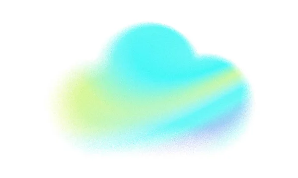 Abstract Pastel Neon Holographic Blurred Grainy Shaped Gradient White Background — Foto Stock