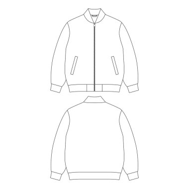 ska ceket vektör illüstrasyonu düz tasarım elbise koleksiyonu