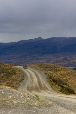 Patagonya 'daki Şili Milli Parkı' nda Torres del paine Yolu