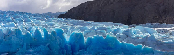 Панорамний Вид Льодовик Озеро Сірий Національний Парк Торрес Дель Пайн — стокове фото