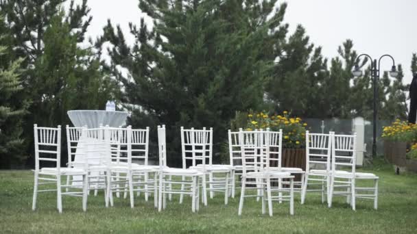 Raining Wedding Garden — Wideo stockowe