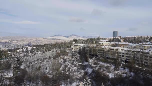 View Snowed City — Vídeo de Stock