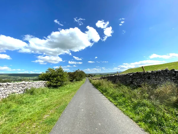 Pohled Dolů Moor Lane Blízkosti Vesnice Yorkshire Dales Threshfield Skipton — Stock fotografie