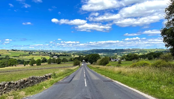 Landscape View Hardgroves Hill Summers Day Darley Head Harrogate — Stock Photo, Image