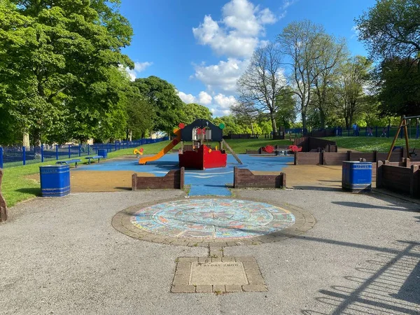 Play Area Children Lister Park Bradford Yorkshire — Zdjęcie stockowe