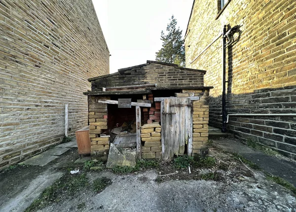 Derelict Stone Building Albert Street Het Bronte Dorp Thornton Bradford — Stockfoto