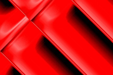 Soyut, Üç Boyutlu, Çapraz Kırmızı, Gölgeli        