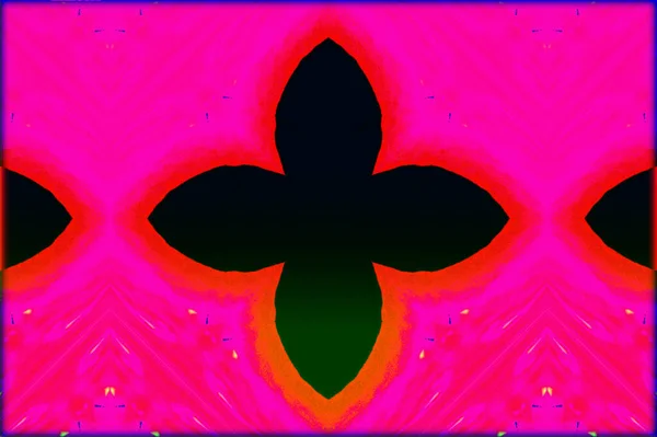 Four Leaf Pattern Πυγολαμπίδες Κατά Ροζ — Φωτογραφία Αρχείου