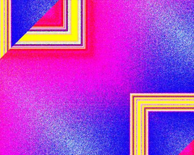 Kırmızı ve mavi arkaplan ile üçgen şekiller