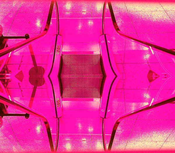 Krommen Lijnen Vormen Binnen Een Rand Roze — Stockfoto